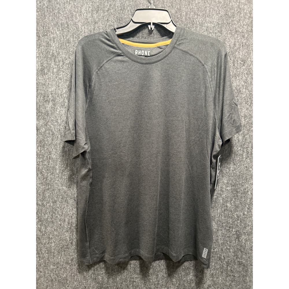 Rhone Atmosphere Tee Mens Large Black NEW Performance Moisture Wicking Active